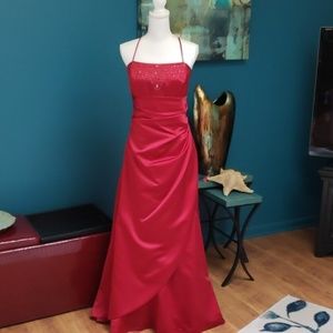Raspberry gown